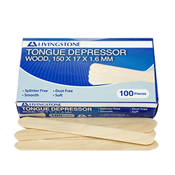 Wooden Tongue Depressor - Sterile BX/100 - Image 1
