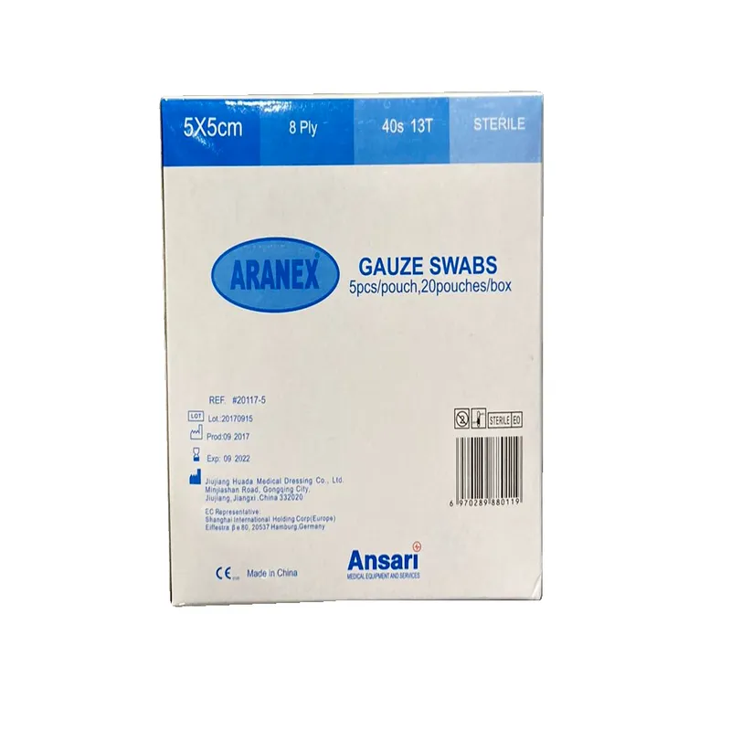 10001204 Gauze Swab 4x4 12ply 13T Sterile (Aranex), 5pc Bx/100 - Image 1