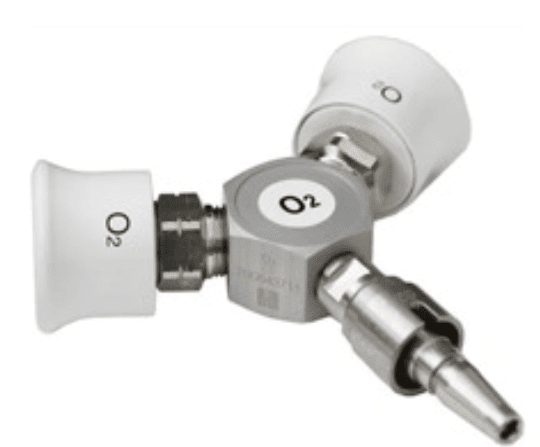 1680501000025557692.png GCE Twin Schrader Valve – BS Probe & Outlets, 4.5 Bar, MediConnect/Duoline - Image 1